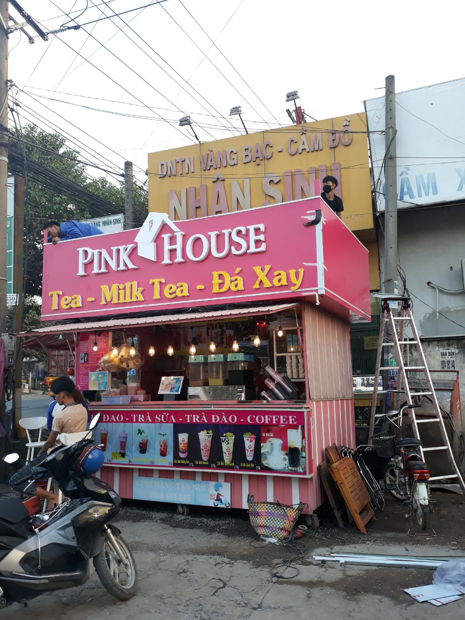 công trình trà sữa pink house
