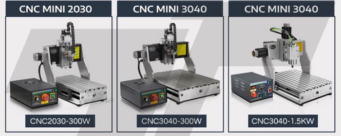 Máy cắt CNC mini có đa dạng các loại cho khách hàng lựa chọn
